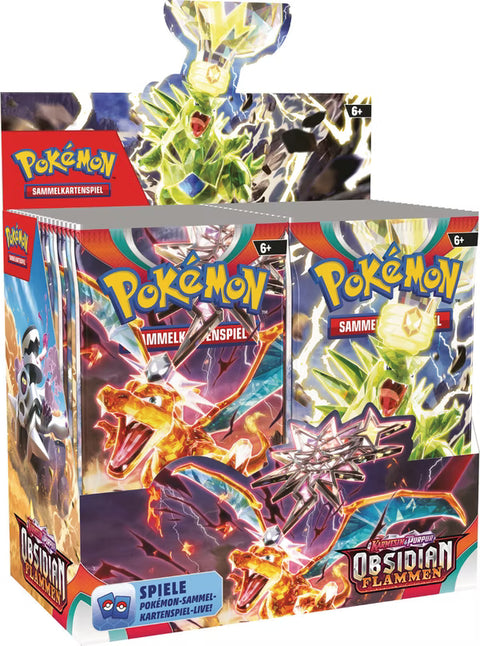 Pokémon TCG: Karmesin & Purpur – Obsidianflammen Display (DE)