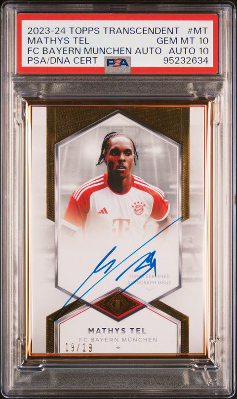 2023-24 Topps Transcendent FC Bayern München Autographs #MT Mathys Tel PSA 10