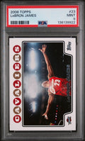 2008 Topps 23 LeBron James Chalk Toss PSA 9 - underpaidcollectibles