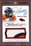 2014 Panini Flawless Football Demaryius Thomas Ruby Patch Auto /15 - underpaidcollectibles