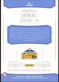 2017 - 18 Panini National Treasures Basketball NBA Nikola Jokic Auto S - NJK On Card /99 - underpaidcollectibles