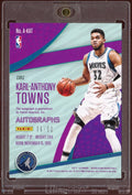 2017/18 Panini Revolution Basketball Karl-Anthony Towns Cubic Auto /50 - underpaidcollectibles