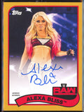 2018 Topps Heritage WWE Alexa Bliss Gold Auto /10 - underpaidcollectibles