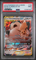 2019 Pokémon Sun & Moon Team Up Eevee & Snorlax GX 120 PSA 9 - underpaidcollectibles