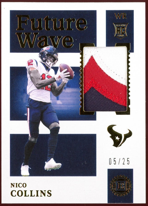 2021 Panini Encased NFL Nico Collins Rookie Patch /25 Texans - underpaidcollectibles