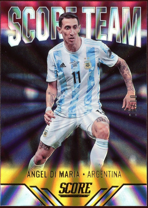 2021/22 Panini Score Soccer Ángel Di María Argentina Lazer /10 - underpaidcollectibles
