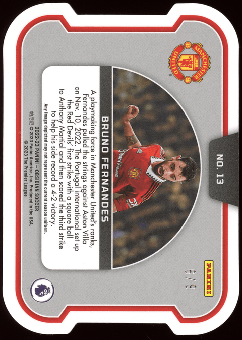 2022-23 Panini Obsidian Soccer: Bruno Fernandes No. 13 /9 - underpaidcollectibles