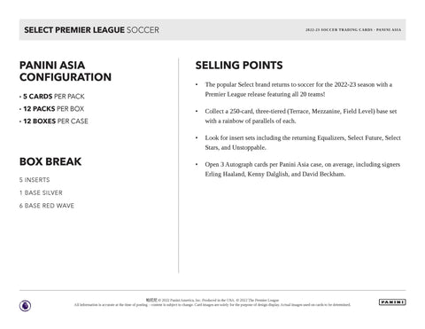 2022 - 23 Panini Select EPL Premier League Tmall Box - underpaidcollectibles