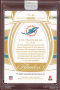 2022 Panini Flawless Tua Tagovailoa No. 41 Dolphins Sapphire /15 - underpaidcollectibles