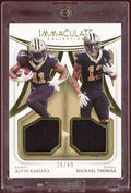 2022 Panini Immaculate NFL Saints Alvin Kamara / Michael Thomas Dual Jersey Relic /49 - underpaidcollectibles