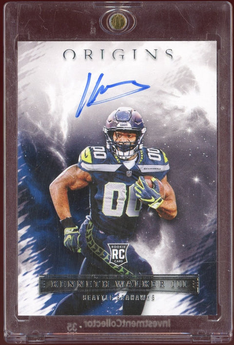 2022 Panini Origins NFL Kenneth Walker III Rookie Auto Seahawks - underpaidcollectibles