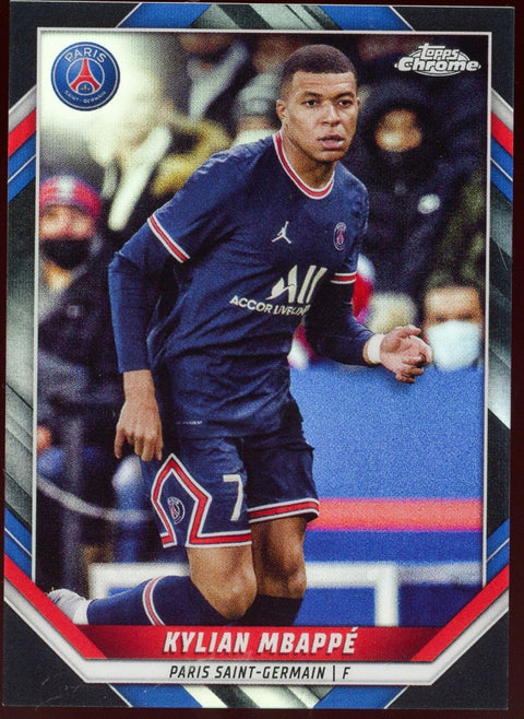 2022 Topps Chrome UCC Soccer Kylian Mbappe PSG /25 - underpaidcollectibles