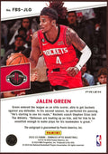 2022/23 Panini Donruss Optic Basketball Jalen Green Fast Break Signatures Auto - underpaidcollectibles