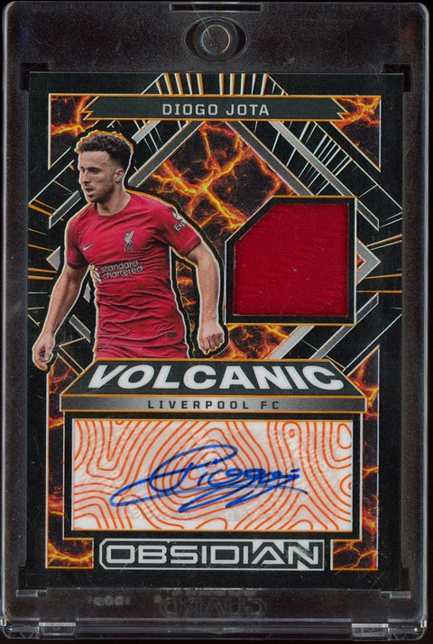 2022/23 Panini Obsidian Soccer Diogo Jota Volcanic Autograph /75 - underpaidcollectibles