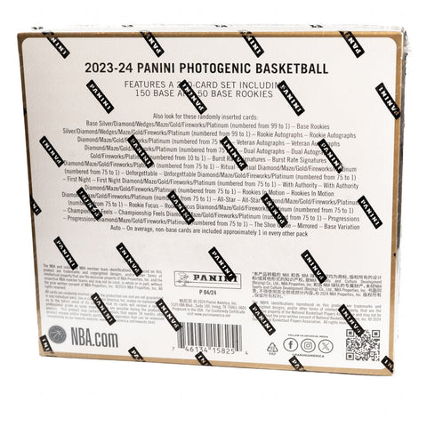 2023-24 Panini Basketball NBA Photogenic Hobby Box - underpaidcollectibles