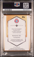 2023 - 24 Topps Transcendent FC Bayern München Autographs MT Mathys Tel PSA 10 - underpaidcollectibles