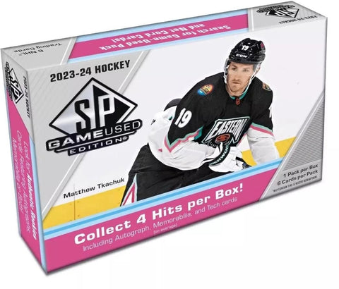 2023 - 24 Upper Deck SP Game Used NHL Hobby Box - underpaidcollectibles