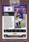 2023 Panini Contenders Optic Football Jordan Addison Rookie Ticket Red Auto /125 - underpaidcollectibles