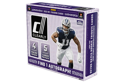 2023 Panini Football NFL Donruss Clearly Hobby Box - underpaidcollectibles
