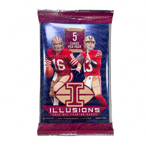 2023 Panini Illusions Football NFL Hobby Box (1 Pack) - underpaidcollectibles