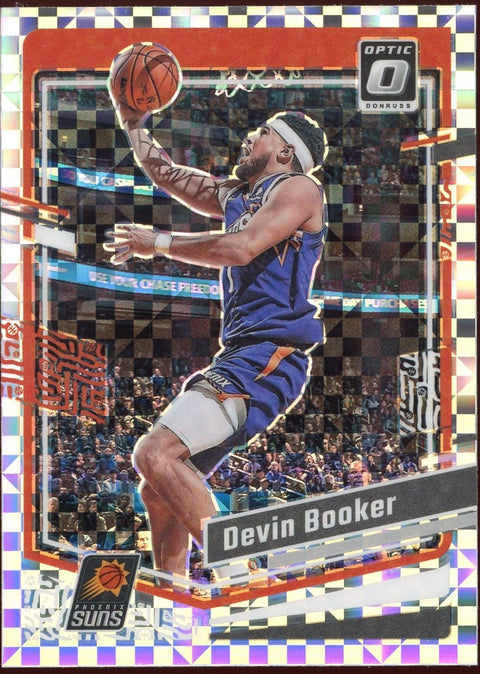 2023/24 Panini Donruss Optic NBA Devin Booker Checkerboard SSP - underpaidcollectibles