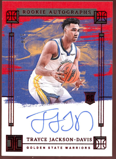 2023/24 Panini Impeccable Basketball Trayce Jackson-Davis Red International Auto /8 - underpaidcollectibles