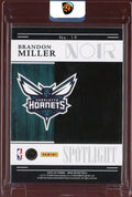 2023/24 Panini Noir Basketball Brandon Miller Spotlight Rookie /99 - underpaidcollectibles