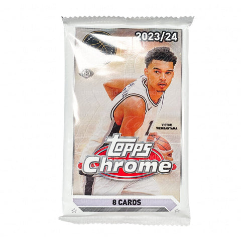 2023/24 Topps Chrome Basketball Hobby Box (1 Pack) - underpaidcollectibles