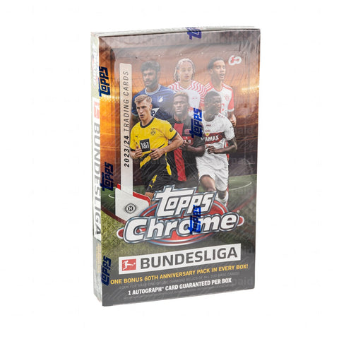 2023/24 Topps Chrome Bundesliga Soccer Fussball Hobby Box - underpaidcollectibles