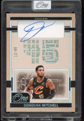 2024 - 25 Panini One and One Basketball NBA Donovan Mitchell Jersey Number Auto /45 - underpaidcollectibles