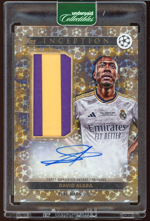2024 - 25 Topps Inception UCC David Alaba WWAR - DA Patch Auto /15 - underpaidcollectibles