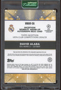 2024 - 25 Topps Inception UCC David Alaba WWAR - DA Patch Auto /15 - underpaidcollectibles