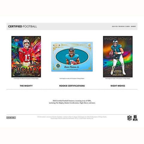 2024 Panini Certified Football Hobby Box - underpaidcollectibles