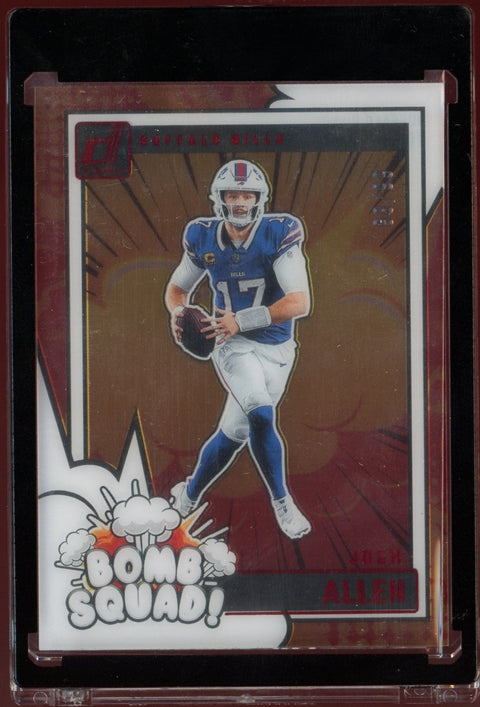 2024 Panini Clearly Donruss NFL Bomb Squad Josh Allen /99 Bills - underpaidcollectibles