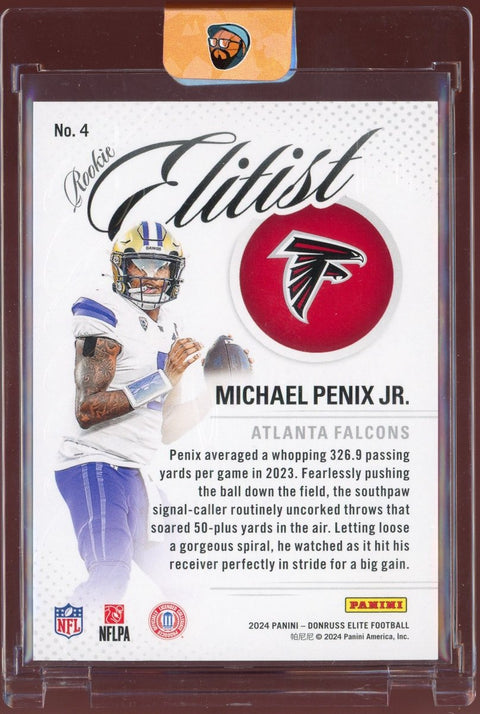 2024 Panini Donruss Elite Football Michael Penix Jr. Rookie Elitist /25 - underpaidcollectibles