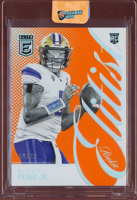 2024 Panini Donruss Elite Football Michael Penix Jr. Rookie Elitist /25 - underpaidcollectibles