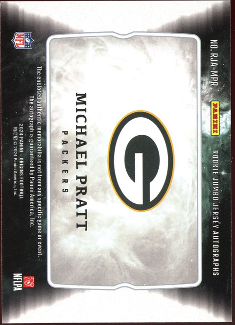 2024 Panini Origins Football Michael Pratt Rookie Patch Auto /99 - underpaidcollectibles
