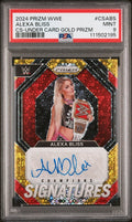 2024 Panini Prizm WWE Champion Signatures CSABS Alexa Bliss Gold Disco /10 PSA 9 - underpaidcollectibles