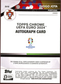 2024 Topps Chrome UEFA Euro Diogo Jota Autograph CA-DJ - underpaidcollectibles