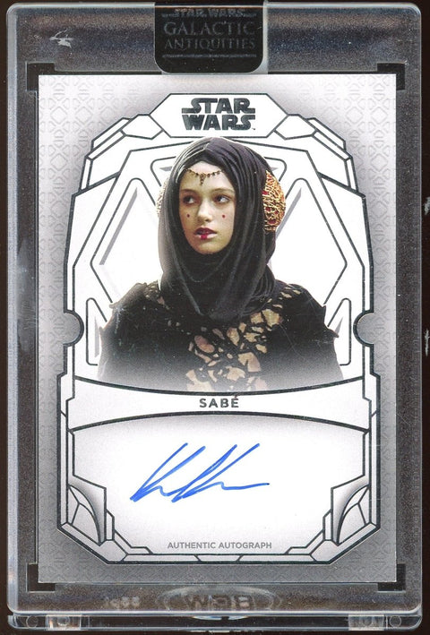 2024 Topps Star Wars Galactic Antiquities Keira Knightley as Sabé Auto /50 - underpaidcollectibles