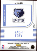 2024/25 Panini NBA Zach Edey Rookie Optic Signatures Blue Mojo /24 - underpaidcollectibles