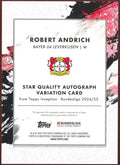 2024/25 Topps Inception Bundesliga Robert Andrich Autograph /25 - underpaidcollectibles