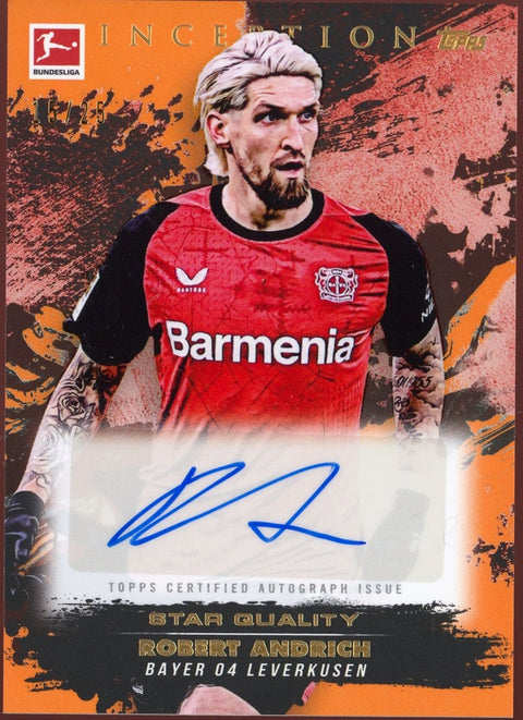2024/25 Topps Inception Bundesliga Robert Andrich Autograph /25 - underpaidcollectibles