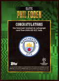 2024/25 Topps UCC Gold Phil Foden Auto Man City /99 - underpaidcollectibles