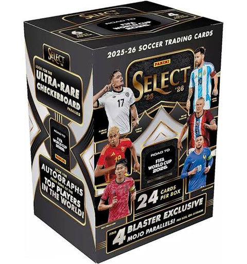 2025-26 Panini Select Road to FIFA World Cup Fußball Blaster Box - underpaidcollectibles