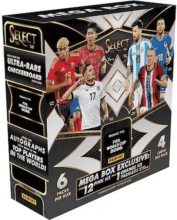 2025-26 Panini Select Road To FIFA World Cup Mega Box - underpaidcollectibles