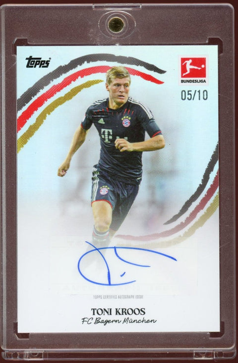 2025 - 26 Topps Bundesliga International Stars Toni Kroos Legends Auto /10 - underpaidcollectibles