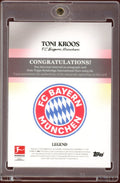 2025 - 26 Topps Bundesliga International Stars Toni Kroos Legends Auto /10 - underpaidcollectibles
