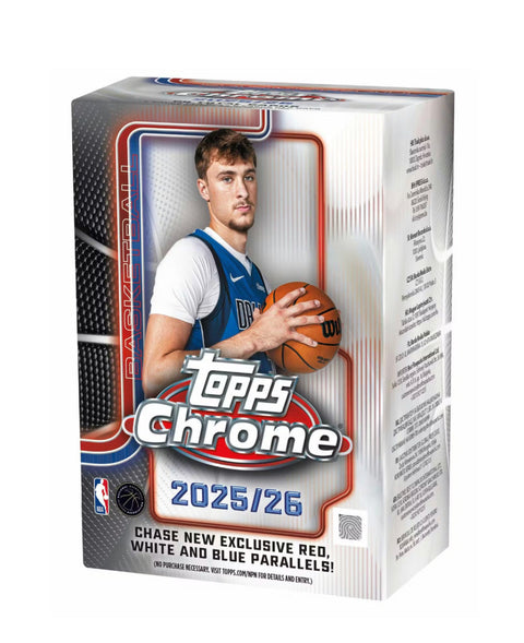2025 - 26 Topps Chrome Basketball Blaster Box - underpaidcollectibles