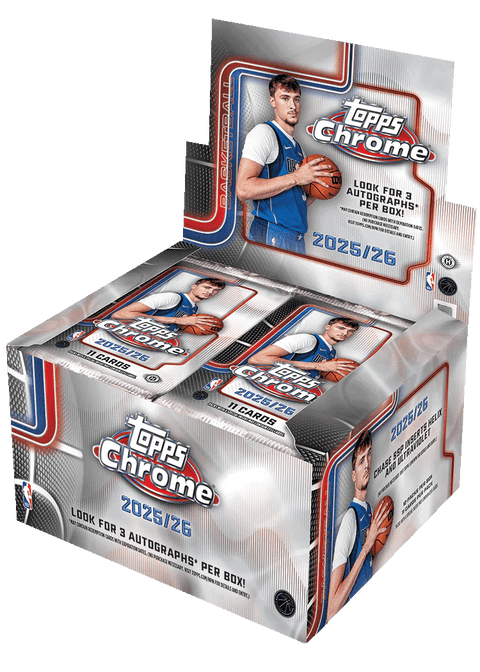 2025 - 26 Topps Chrome Basketball Hobby Jumbo Box - underpaidcollectibles